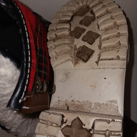 HOTKISS PLAID PRINT FAUX FUR BOOTS - Picture 11 of 13